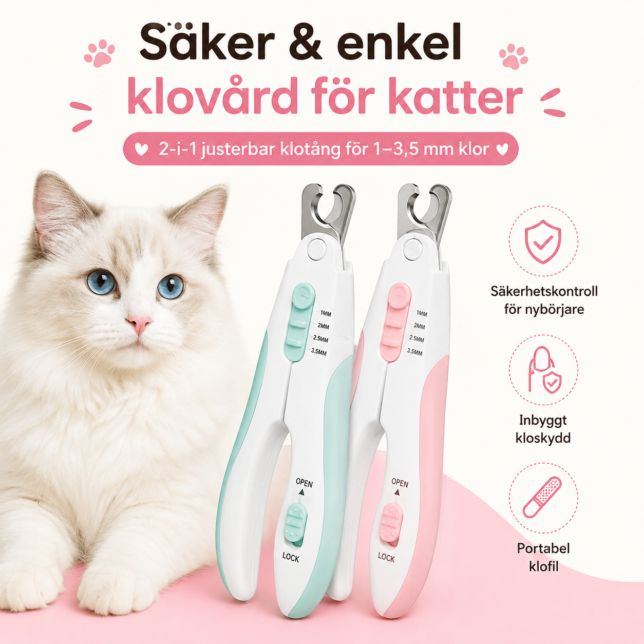 Cat Clipper- Säker Nagel Trim För Katter